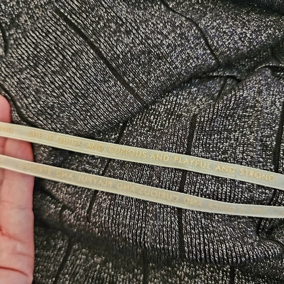 Kate Spade New York Faux Wrap Dress Grey Metallic Silver Knit Pleated V Neck XS - Picture 14 of 14